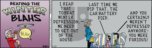 Grand Avenue on Wednesday January 17, 2024 Comic Strip