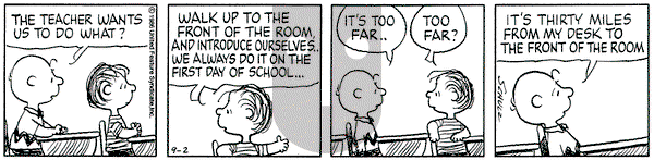 Peanuts on Tuesday September 2, 1986 Comic Strip