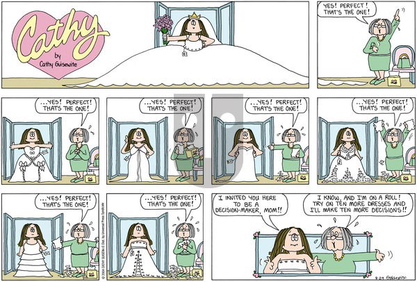 Cathy Classics on Sunday August 29, 2004 Comic Strip
