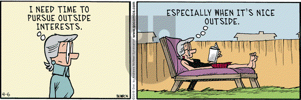 Grand Avenue on Saturday April 6, 2019 Comic Strip