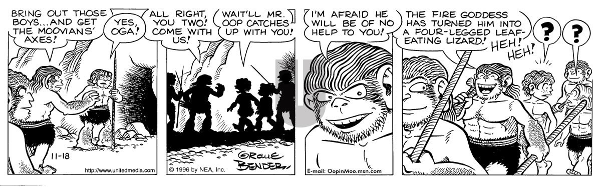 Alley Oop - Monday November 18, 1996 Comic Strip