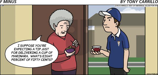 F Minus on Sunday January 29, 2012 Comic Strip
