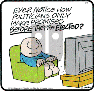 Ziggy on Thursday February 4, 2016 Comic Strip