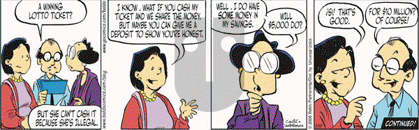 Baldo on Saturday January 9, 2010 Comic Strip