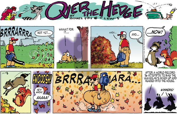 Over the Hedge on Sunday November 8, 2015 Comic Strip