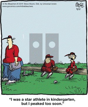 In the Bleachers on Tuesday July 15, 2014 Comic Strip