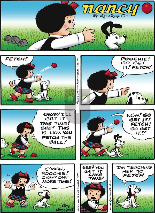 Nancy on Sunday November 24, 2013 Comic Strip
