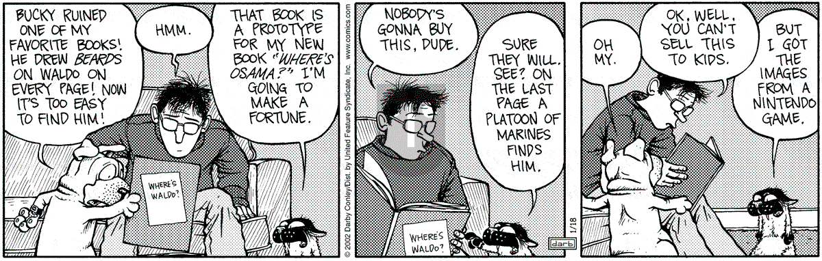 Get Fuzzy - Friday January 18, 2002 Comic Strip