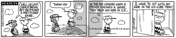 Peanuts on Tuesday January 4, 1983 Comic Strip