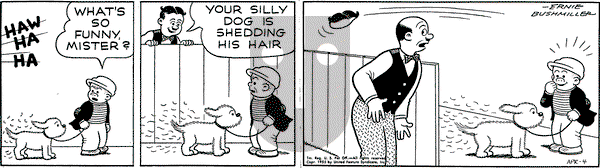 Nancy - Monday April 4, 1955 Comic Strip