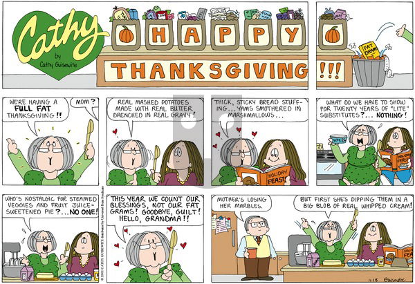 Cathy Classics on Sunday November 18, 2012 Comic Strip