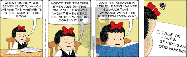 Nancy on Thursday March 25, 2021 Comic Strip