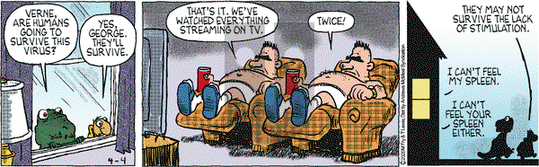 Over the Hedge on Saturday April 4, 2020 Comic Strip