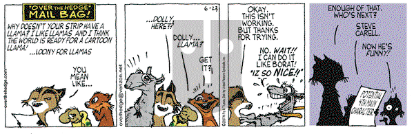 Over the Hedge on Saturday June 23, 2007 Comic Strip