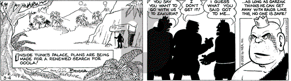 Alley Oop on Monday March 4, 2002 Comic Strip