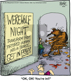In the Bleachers on Tuesday August 30, 2011 Comic Strip