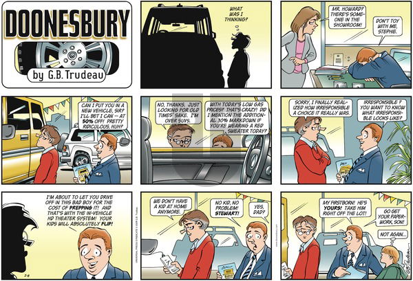 Doonesbury on Sunday February 8, 2009 Comic Strip