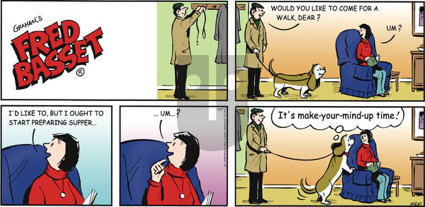 Fred Basset on Sunday March 27, 2016 Comic Strip