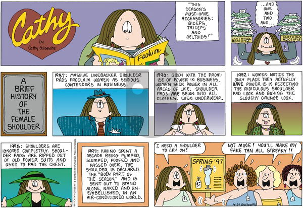 Cathy Classics on Sunday April 20, 1997 Comic Strip