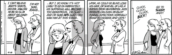 Doonesbury on Thursday April 13, 1989 Comic Strip