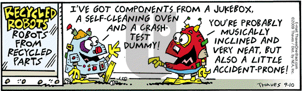Frank and Ernest - Thursday September 10, 2009 Comic Strip