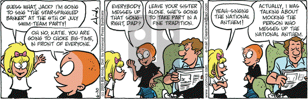 Cleats on Thursday June 30, 2005 Comic Strip