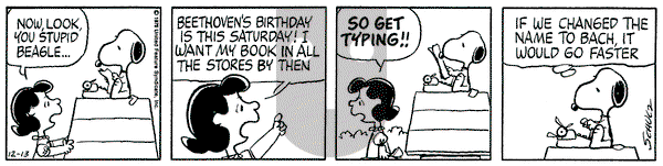 Peanuts on Wednesday December 13, 1978 Comic Strip