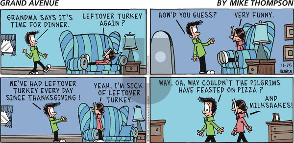 Grand Avenue on Sunday November 25, 2018 Comic Strip