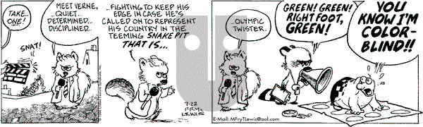 Over the Hedge on Monday July 22, 1996 Comic Strip
