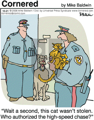 Cornered on Saturday October 21, 2006 Comic Strip