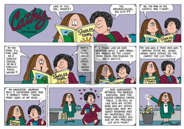 Cathy Classics on Sunday July 28, 1996 Comic Strip