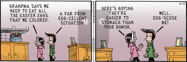 Grand Avenue on Monday April 22, 2019 Comic Strip
