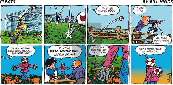 Cleats on Sunday October 26, 2008 Comic Strip