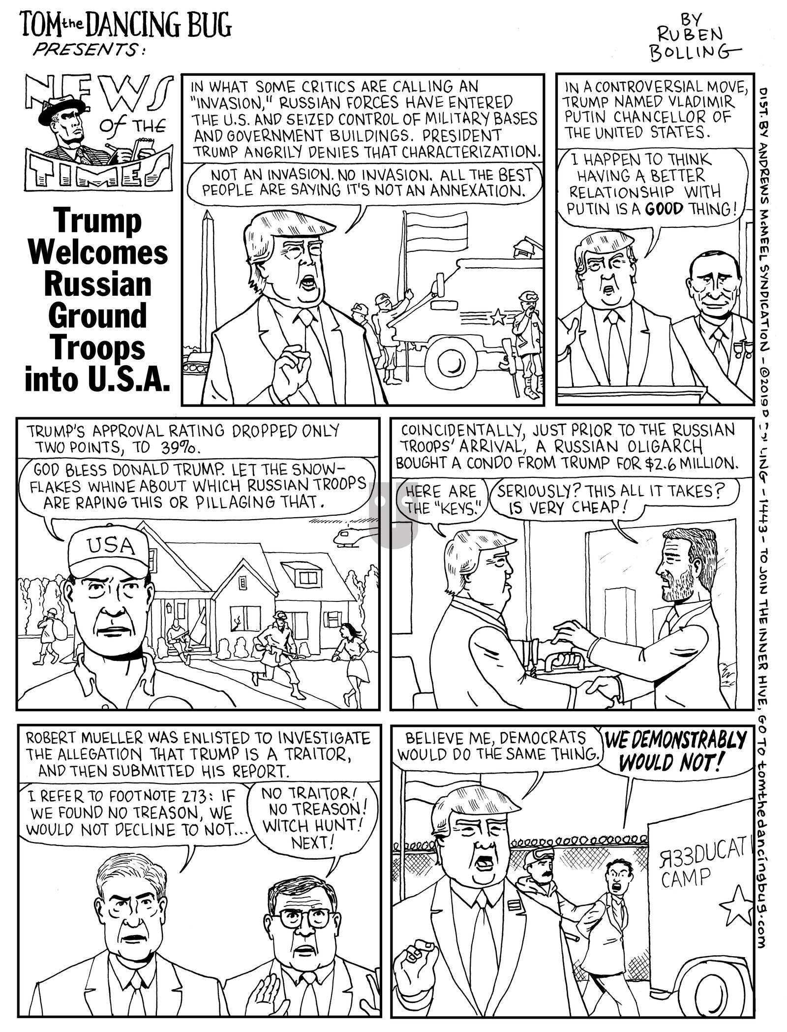 Tom the Dancing Bug - Monday June 17, 2019 Comic Strip