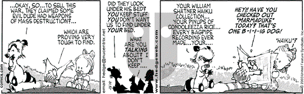 Over the Hedge on Tuesday June 17, 2003 Comic Strip