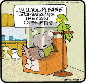 Ziggy on Friday April 21, 2017 Comic Strip