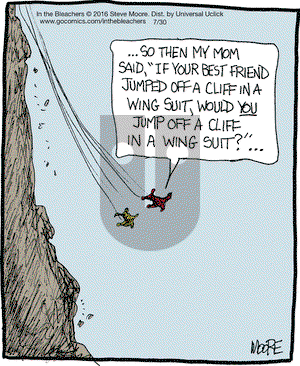 In the Bleachers - Saturday July 30, 2016 Comic Strip