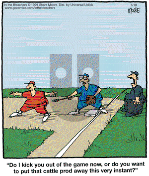 In the Bleachers on Thursday July 19, 2012 Comic Strip