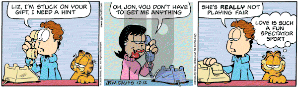 Garfield - Saturday December 12, 2009 Comic Strip