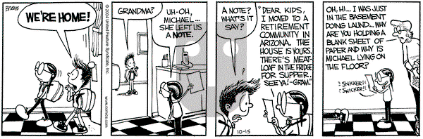 Grand Avenue on Friday October 15, 2004 Comic Strip
