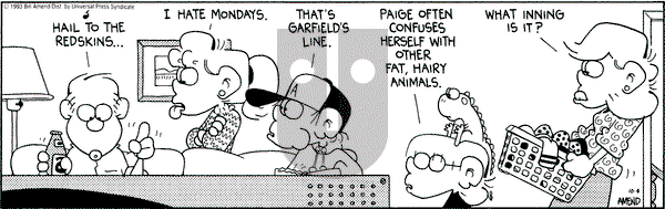 FoxTrot on Wednesday May 4, 1994 Comic Strip