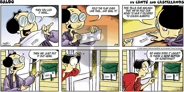 Baldo - Sunday February 18, 2001 Comic Strip