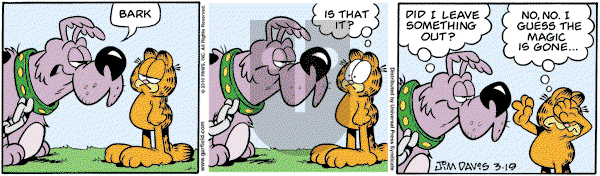 Garfield - Friday March 19, 2010 Comic Strip