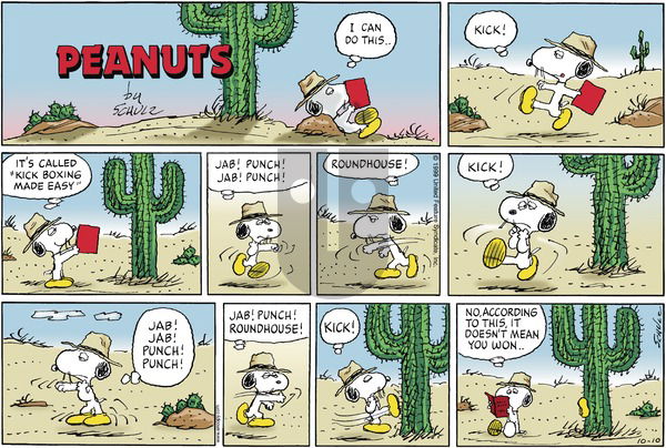 Peanuts on Sunday October 10, 1999 Comic Strip