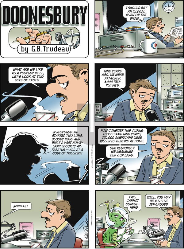 Doonesbury on Sunday February 13, 2011 Comic Strip