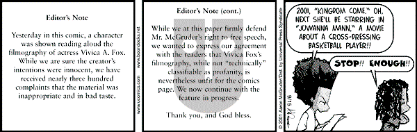 The Boondocks on Saturday April 18, 2009 Comic Strip