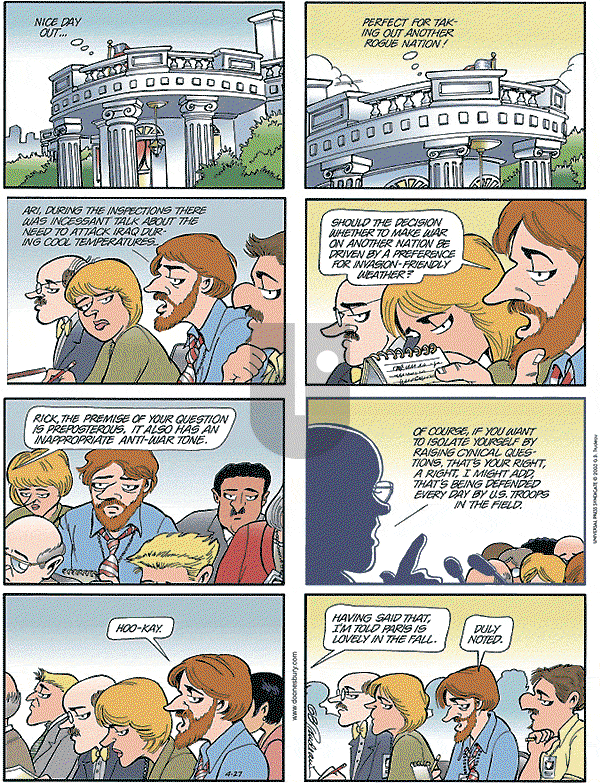 Doonesbury - Sunday April 27, 2003 Comic Strip