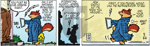 Over the Hedge on Friday April 22, 2016 Comic Strip