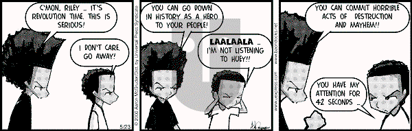 The Boondocks on Tuesday December 25, 2007 Comic Strip