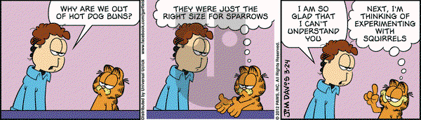 Garfield on Saturday March 24, 2012 Comic Strip